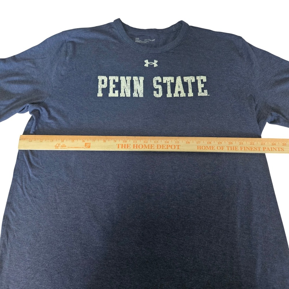 Under Armour Penn State Nittany Lions Mens 2XL Navy Blue Heather Graphic T-Shirt - Picture 5 of 6